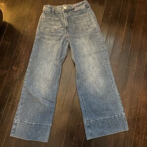 Oat New York Blue Flare & Wide Leg Jeans